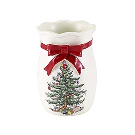 Avanti Linens - Tumbler, Holiday Bathroom Accessories, Christmas Decor for Bathroom or Kitchen (Spode Christmas Tree Collection)