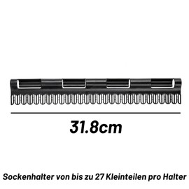 FONWUJIOT Pack of 2 Sock Holders, Sock Clips, Extendable Clothes Airer Accessories, Sock Holder, Clothes Airer, Hanging Laundry Rack