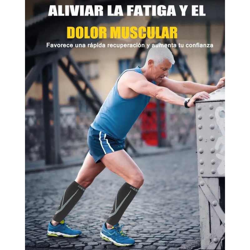 Medias De Compresión Sin Pie Neenca Para Varices Y Deporte