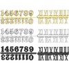 WANGCL Clock Numerals Kit Roman Numerals Wall Clock Accessories Arabic