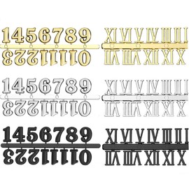 WANGCL Clock Numerals Kit Roman Numerals Wall Clock Accessories Arabic Number and Roman Number for Wall Clock Number Clock Clock Repair Replacement