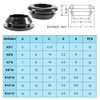 Pack of 70 Rubber Grommets - Cable Grommet Waterproof Rubber