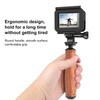 Wooden Camera Handle Grip, Top and Bottom Universal 1/4Inch Screws