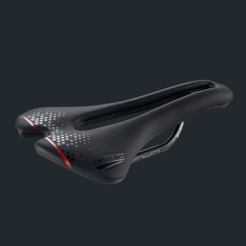Selle San Marco Aspide Short Carbon FX Saddle: Black/Black Narrow