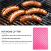 Hot Dog Slicing Tool Plastic Hot Dogs Slicing Cutter Hot