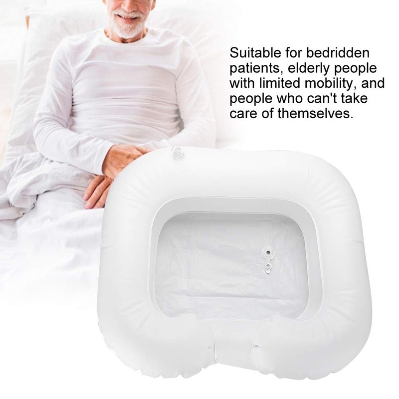 Cómodo lavabo inflable para champú, lavabo inflable de PVC para