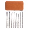 Kit Profesional de Pedicura, 8 Piezas de Limas de Acero