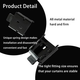 Lihopefe Universal Replacement for Roller Shade Metal Mounting Brackets Roller Blind Buckles 2 Sets