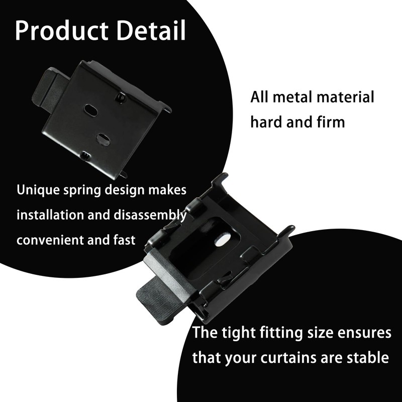 Lihopefe Universal Replacement for Roller Shade Metal Mounting Brackets Roller