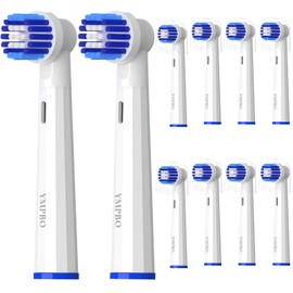 YMPBO Replacement Heads Compatible with Oral B Braun Electric Toothbrush, 10 Pack Toothbrush Head Refill, EB20