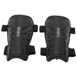 ZJchao Espinilleras de Fútbol para Niños, Espinilleras Deportivas de Fútbol ​​Protectoras para Piernas, Almohadillas de Entrenamiento para Juegos de Fútbol, Correr, Fitness(18 * 9 * 5cm-Negro)