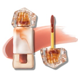 Mistine Plumping Lip Plumper, High Shine,Moisturizing Essence Lip Gloss Gloss with 1% Lip Gloss Peptide Lip Tint Gloss (J01 Until Sunset)