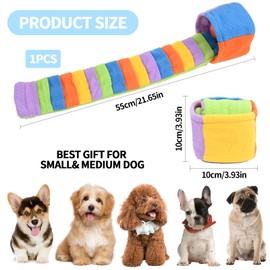 Durdiiy Squeaky Dog Toy,Dog Puzzle Toy for Boredom, Multicolored No Stuffing Interactive Toys Treat Dispensing Smart Dogs Small Medium Large (B)