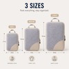 Compression Packing Cubes for Travel, 3-Piece Expandable Luggage Organizer Set,