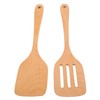 2Pcs Wooden Spatula Heat Resistant Light Weight Kitchen Cooking Utensils