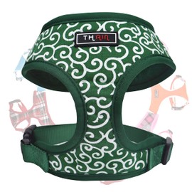 THAIN Dog Harness, Small Dogs, Medium Dogs, Dog Harness, Vest Harness, Dog Harness, No Shedding Harness, Arabesque Pattern, Four Seasons, Pet Supplies, Harness, Small Dogs, Safe, Breathable, Dog