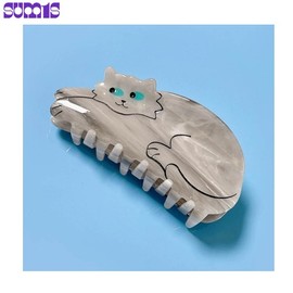 SUM1S Coucou Suzette Grey Cat Hair Tongs 1ea