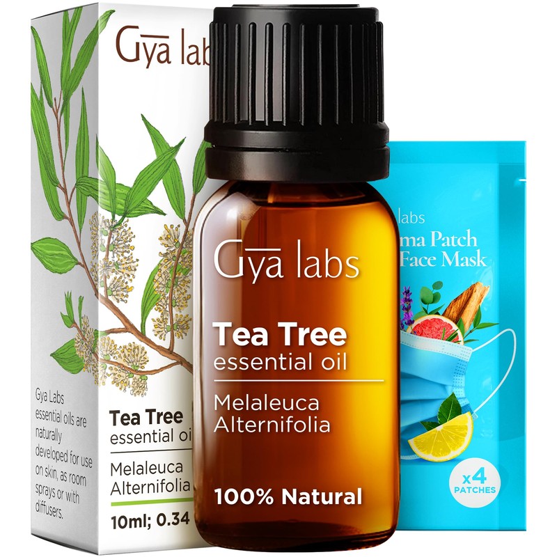 Gya Labs Melissa Essential Oil for Diffuser & Tea Tree