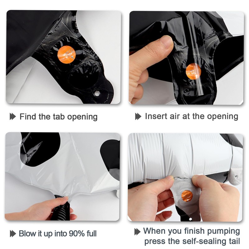 40 Inch Cow Print Balloon Number 5 Balloon Jumbo Mylar