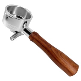 NEOUZA Espresso Portafilter 51mm Compatible with DeLonghi Stilosa ECP31.21 ECP33.21 ECP35.31 Coffee Machine Non-pressurized Basket, Double Spouts (2 Ears)