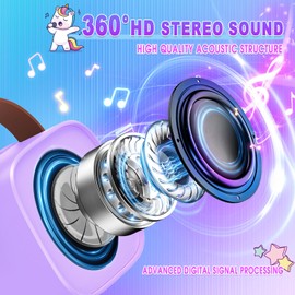 Dislocati Karaoke Machine 2 Microphones for Kids, Unicorn Gifts for Girls Kids Microphone Birthday Presents Girls Toys Age 3-12 Year Old Girls Gifts Christmas Xmas Gifts for Kids Karaoke Microphones