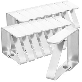 com-four® 16x premium tablecloth clamp - table clamps made of stainless steel - tablecloth clamp rustproof for inside and outside