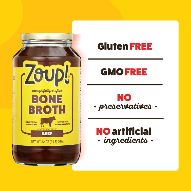 Spicy Chicken Bone Broth by Zoup! Keto-Friendly, Gluten Free, Non-GMO