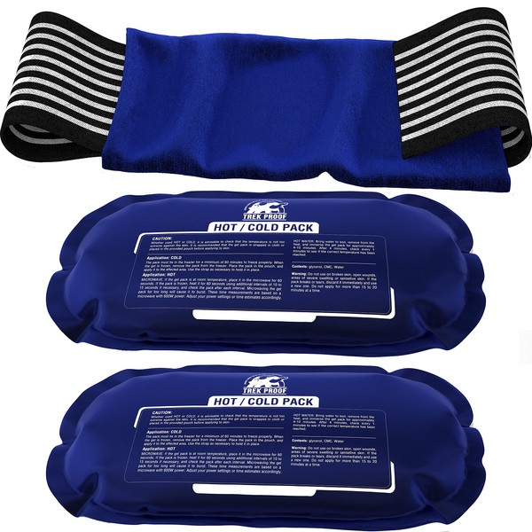 Ice Packs for Injuries Reusable (3-Piece Set) – Hot and