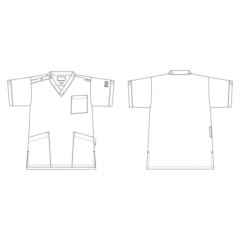 Dickies 7084SC Medical Scrub Jacket, silver (gunmetallic)