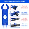 Solar Panel Connector, 60PCS Solar Crimper Tool Kit for Connecting