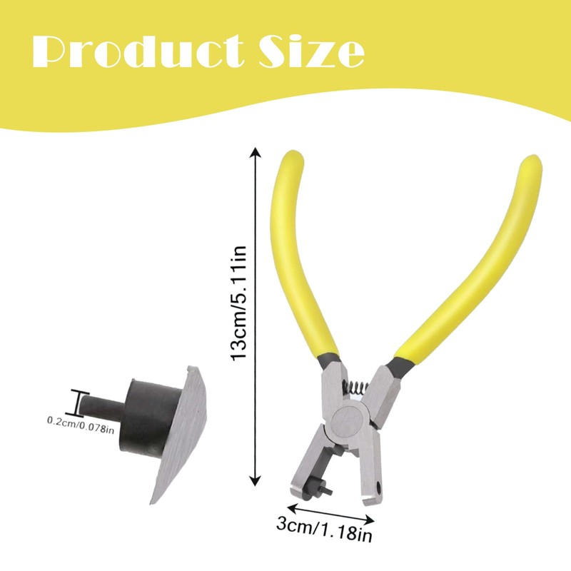 Plier Shoe Strap Hole Puncher,Watch Band Leather Hole Punch,Universal 2.0mm
