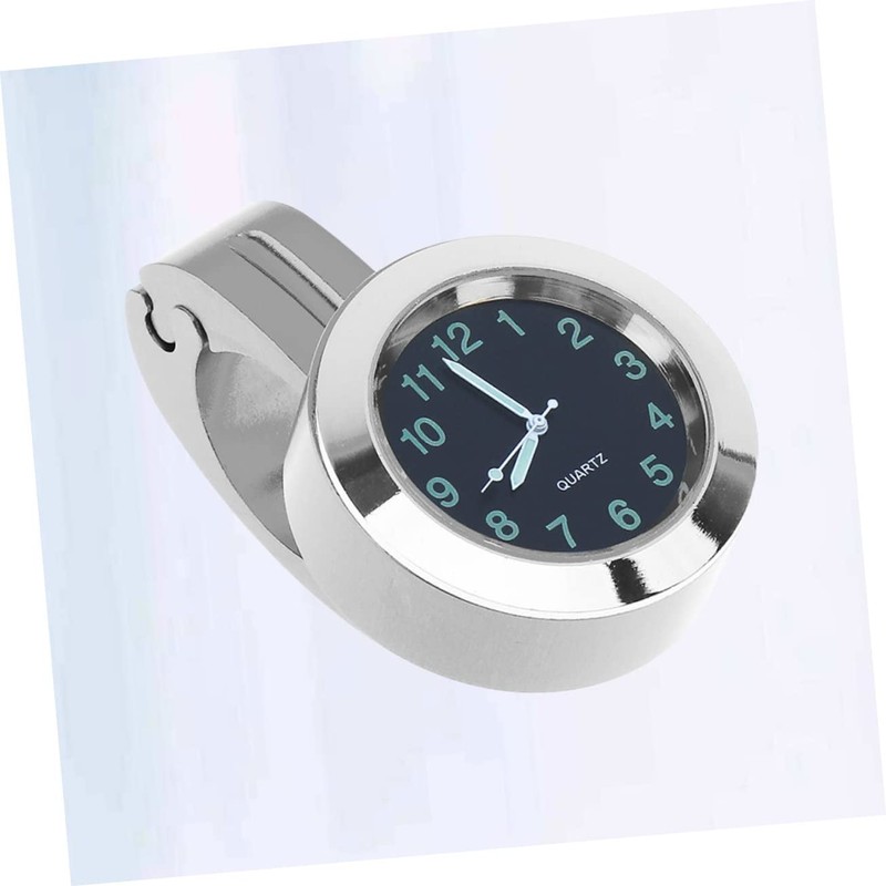JECOMPRIS 1.25 Inch Motorcycle Handlebar Clock Waterproof Aluminum Digital Car