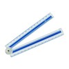 WEDO 521530 Folding Ruler 15-30 cm with Angle Scale Transparent,
