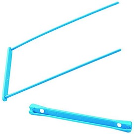 Unilux 24893 Fast Style Semi-Rigid Plastic Binding Fastener 100 mm - Spacing 80 mm - Assorted Colours