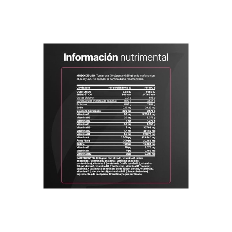 B Life Multivitamínico para Mujer con Biotina y Colágeno 100