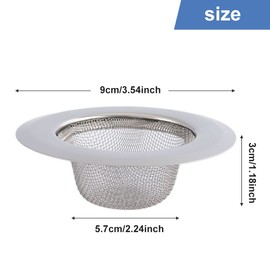 Drainage Strainer, Drainage Strainer, Stainless Steel, For Sinks, Sink Strainer, Kitchen Strainer, Drain Filter, Punching