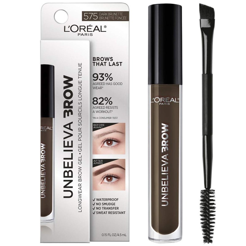 L'Oreal Paris Unbelieva-Brow Longwear Waterproof Tinted Brow Gel, Smudge-resistant, Transfer-