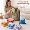 7-Piece Compression Packing Cubes for Travel, Patterned Expandable Luggage Organizer