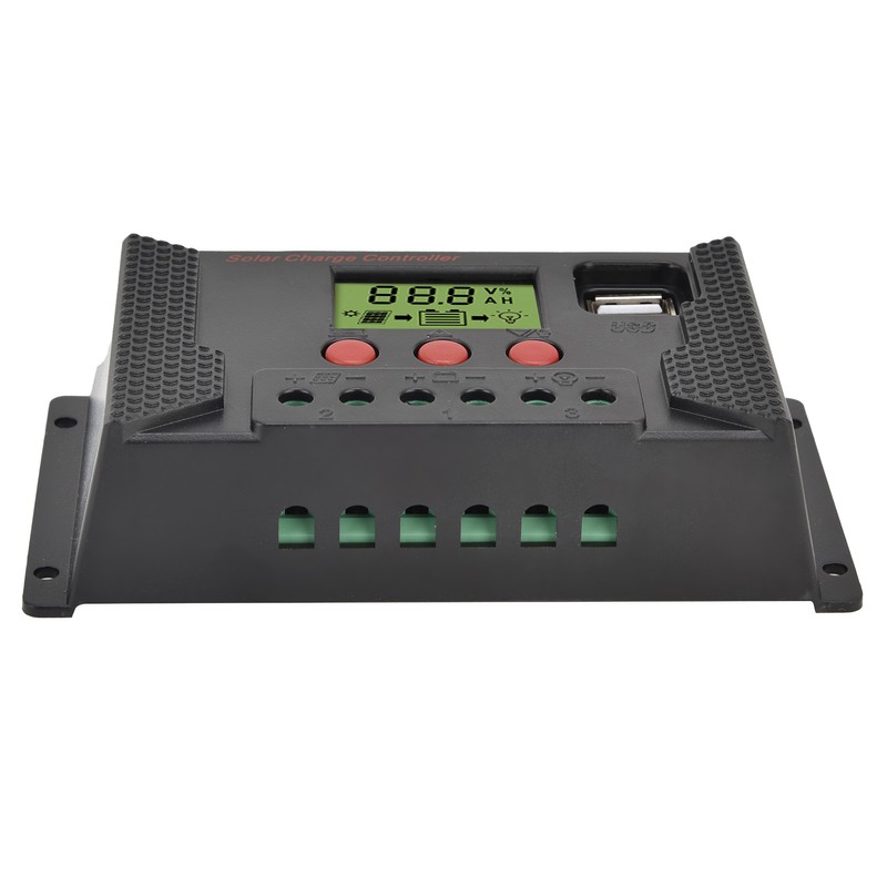 PWM LCD Solar Charge Controller 12V 24V 10A Battery Charge