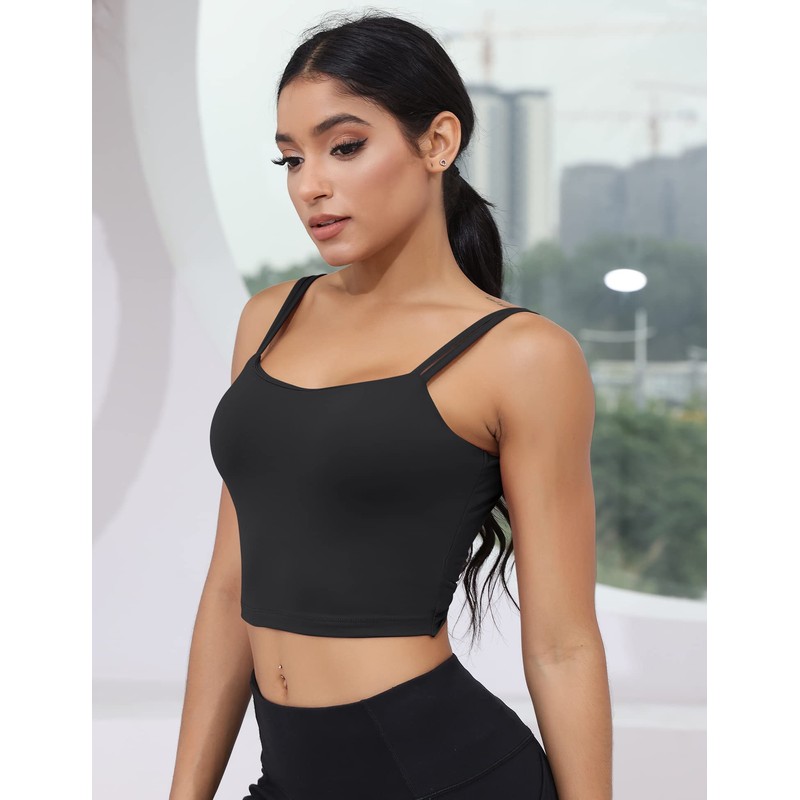 LUYAA - Brasier deportivo para mujer, sin espalda, acolchado, para