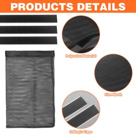 3Pcs Dryer Vent Lint Bags Lint Traps, 15.35 X 9.84 Inch Dryer Lint Trap Dryer Lint Catcher Lint Bag for Outdoor Dryer Vent, Exterior Dryer Vent Cover Capturing Lint and Dust for House(Black)