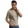 Sailwind Mens V-Neck Wool Knit Casual Pullover Sweater Khaki