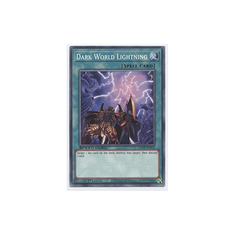 Dark World Lightning - SGX3-ENA16 - Common - 1st Edition