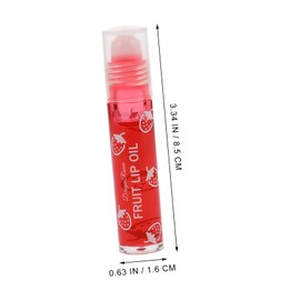 FOMIYES Lip Oil Moisturizing and Moisturizing Lip Tint Fruit Lip Stick Lip Oils Clear Lip Gloss Lip Balms Hydrating Lip Oil Clear Plumping Lip Gloss Overnight Lip Mask Lip Glaze Red Liquid