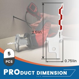 5 Pcs 48-00-1640 for Milwaukee Drywall Reciprocating Saw Blade, Drywall Access Sawzall Blade, Blunt Point
