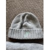 Tiffany & Co Cashmere Embroidered Scarf And Beanie Grey Onesize