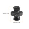 PATIKIL Mic Stand Adapter 3/8 Male to 3/8 Male Thread