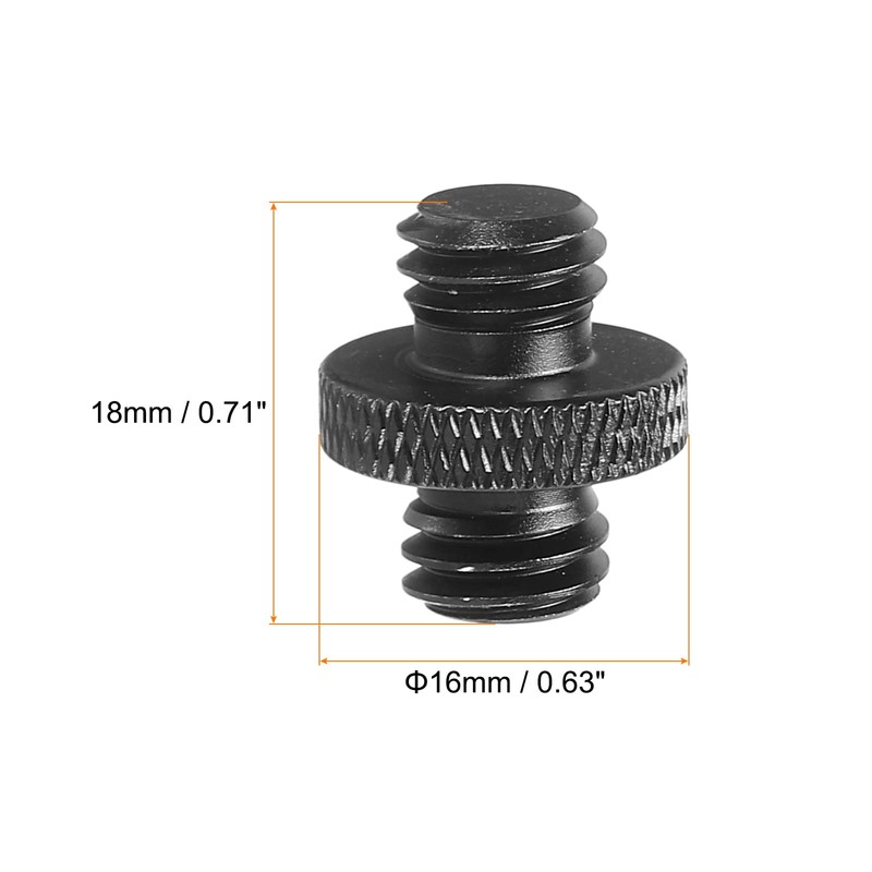 PATIKIL Mic Stand Adapter 3/8 Male to 3/8 Male Thread
