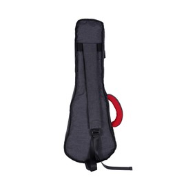 Crossrock Concert Ukulele Bag with 10mm Padded Backpack Straps in Dark Grey (CRSG107CUDG)