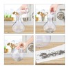 Relaxdays Cleaning beads, 1000 pieces, stainless steel, cleaning bottles, carafes,